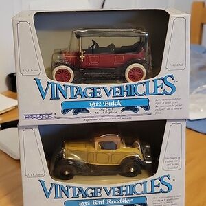 1912 Buick Die-Cast Model Car - Red and Black And 1932 Ford Roadster By Ertl NIB